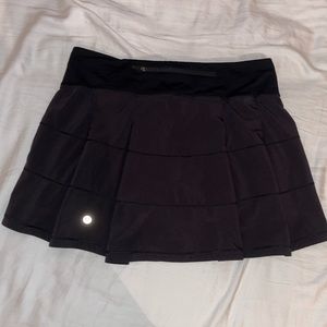 LULULEMON Womens Black Pace Rival Skirt//Skort